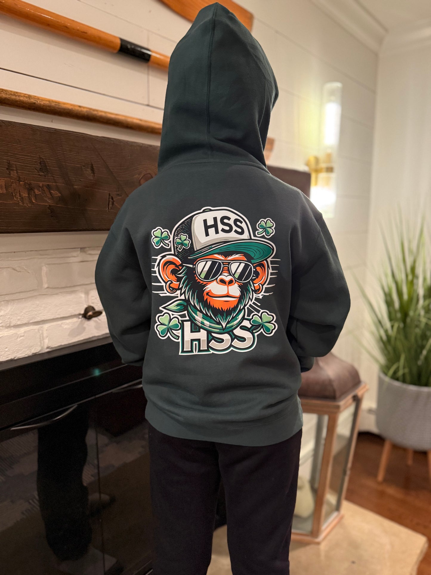 New! Lucky Monkey Hoodie