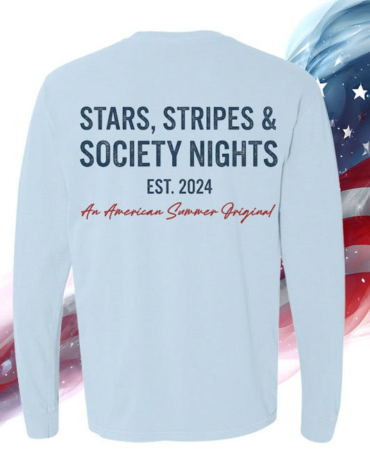Stars, Stripes, Society Nights Long Sleeve